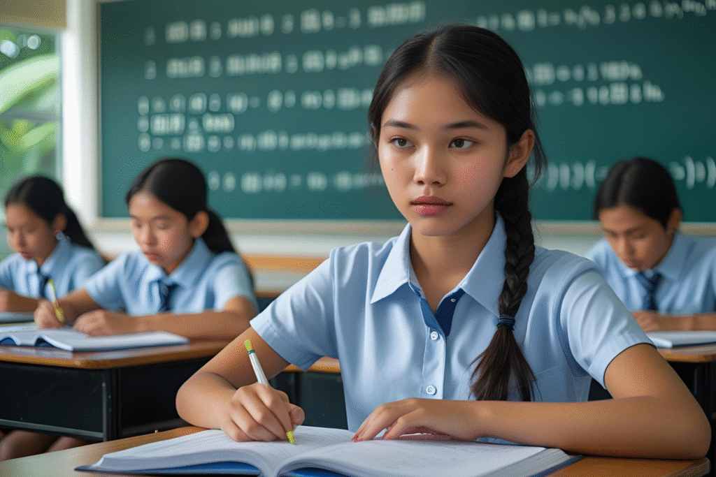 Secondary maths female student